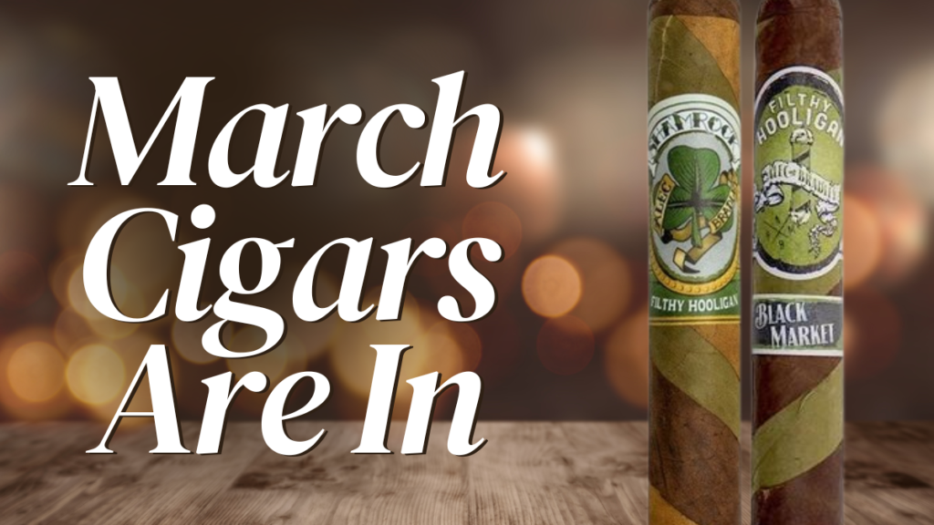 Luke, our certified tobacconist and cigar aficionado, has picked us some luck-inspired cigars. Both come from Alec Bradley Cigar Co. and for those of you who already know and love them, they are an anticipated release every year.