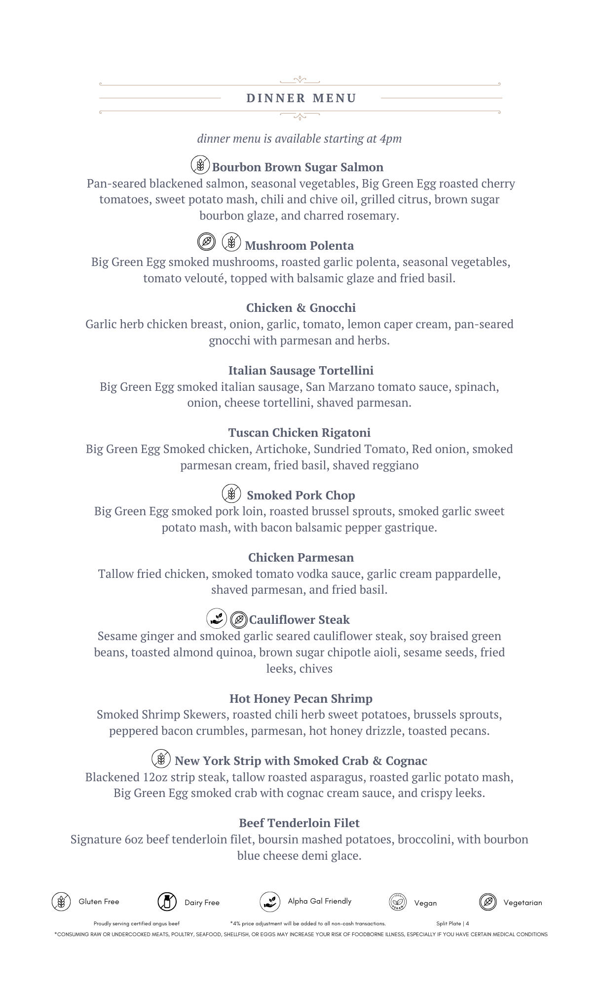 Dinner Entrees - 126 - np