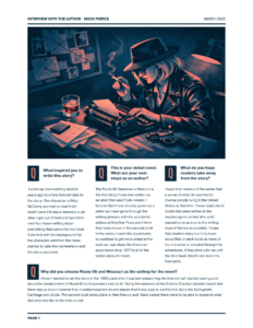 A recap of our May Read Between the Wines Book Club featuring The Route 66 Detective in Missouri by Micki Pierce, complete with cocktails, author interview, and noir-inspired reads.